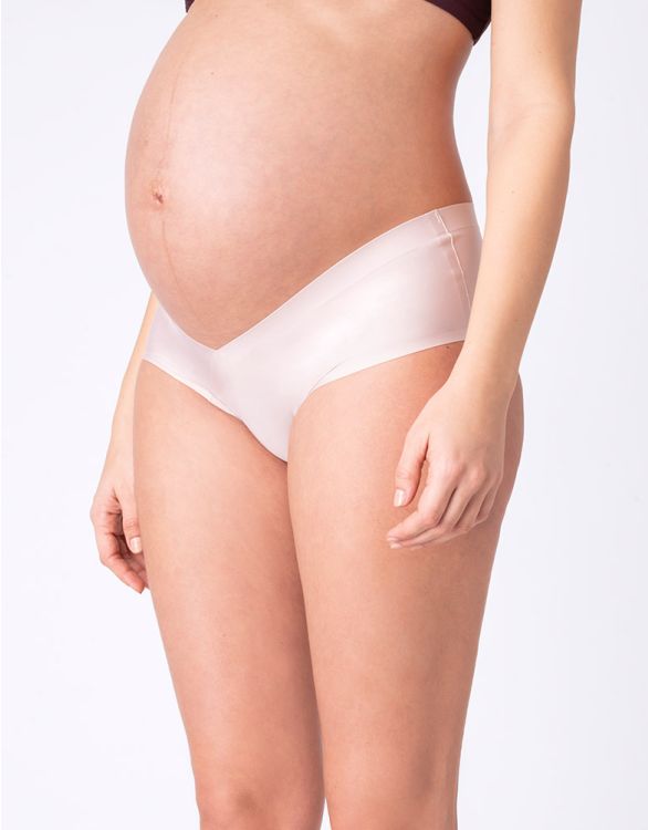 No-Show Maternity Underwear Under the Bump Maternity Panties Pregnancy  Postpartum Underwear 3 Pack - Medium : : Fashion