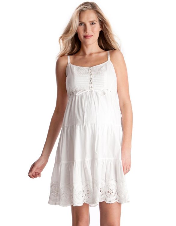 White Bohemian Maternity Maxi Dress, Gender Reveal Gown – Chic Bump Club