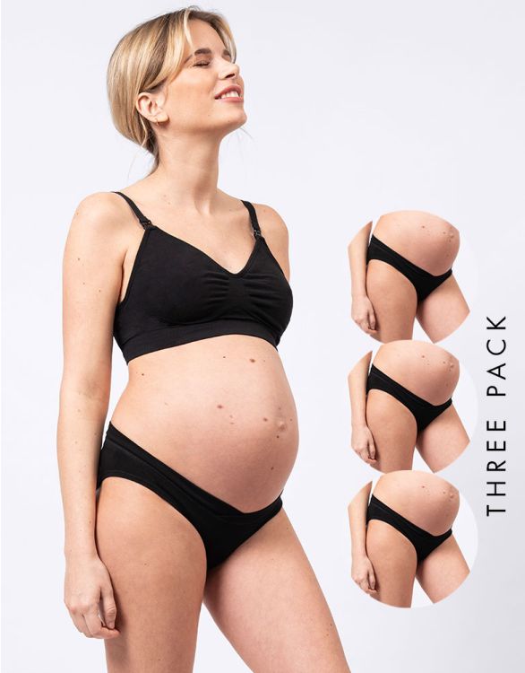 afbeelding voor Seraphine Bamboe zwangerschapsslips - 3-pack