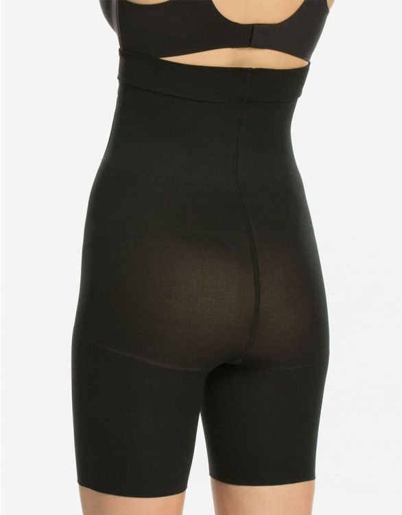 SPANX Power Mama Mid-Thigh Shaper in Black
