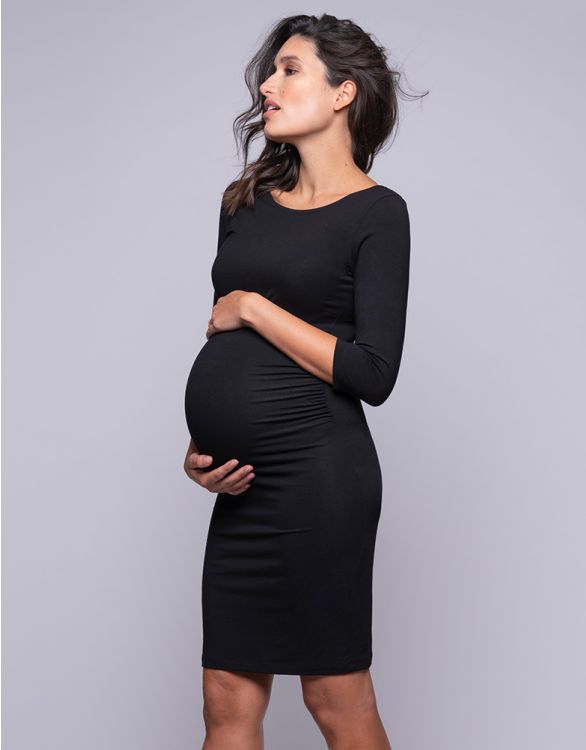 Image for Black Maternity Shift Dress