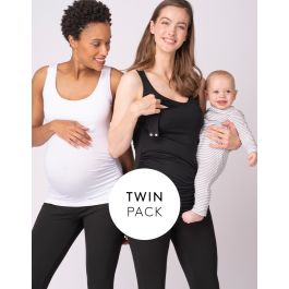 Maternity Nursing Tank Tops Twin Pack
