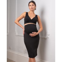 Black Maternity Pencil Skirt