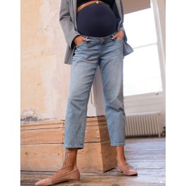 Organic Mid Bump Wide Leg Maternity Jeans