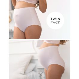 Seraphine Maternity Post Maternity Shaping Panties – Grey & Blush Twin Pack  (GreyBlu, XL) at  Women's Clothing store