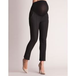 Tailored Black Cropped Maternity Pants | Seraphine Maternity