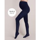 100 Denier Navy Maternity Tights – 3 Pack