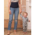 Organic Ripped Post Maternity Boyfriend Jeans