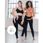 Opaque Cotton Maternity to Postnatal Leggings – Twin Pack