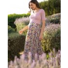 Dusty Pink Floral Maternity & Nursing Maxi Dress