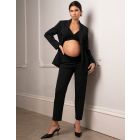 Tapered Under Bump Black Maternity Trousers