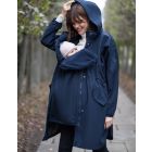 Navy 6 in 1 Maternity & Babywearing Raincoat
