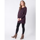 Deep Plum Knitted Maternity & Nursing Tunic