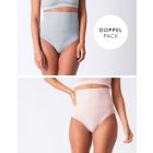 Post Maternity Shaping Briefs – Grey & Blush Twin Pack