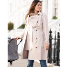 3 in 1 Maternity to Babywearing Trench Coat – Beige