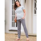 Easy Fit Boho Print Maternity Trousers 