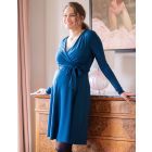 Teal Blue Maternity & Nursing Dress
