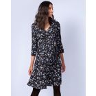 Black Floral Maternity & Nursing Dress