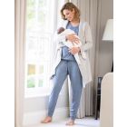 Steel Blue Maternity & Nursing Loungewear Set