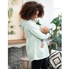 Mint Green Maternity to breastfeeding Ruched Hoodie