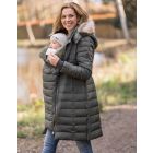 Khaki 3 in 1 Down Maternity Coat