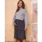 Grey 2 in 1 Maternity & Nursing Dress 