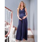 Navy Blue Maternity & Nursing Evening Dress