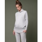 Grey Knitted Maternity & Nursing Top