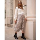 Cream 2 in 1 Maternity & Nursing Dress 