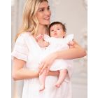White Cotton Broiderie Baby Dress