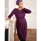 Burgundy Maternity & breastfeeding Dress