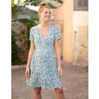 Turquoise Ditsy Floral Maternity Dress