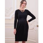 Maternity & Nursing Long Sleeve Dress - Black