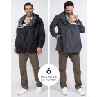 6 in 1 Men’s Waterproof Coat with Baby Pouch