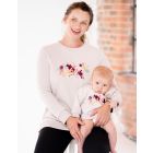 Cotton Blend Floral Mama & Mini Sweatshirts