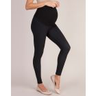 Black Thermal Over Bump Maternity Leggings