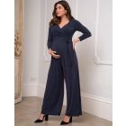 Midnight Blue Maternity & Nursing Jumpsuit