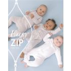 Easy Zip Cotton Unisex Sleepsuit – 3 Pack