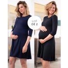 Maternity & Nursing Dresses – Twin Pack