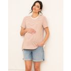 Short Sleeve Maternity-To-Nursing T-Shirt