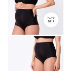 Black No VPL Over Bump Maternity Briefs – Twin Pack