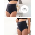 Black No VPL Over Bump Maternity Briefs – Twin Pack