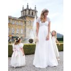Ivory Silk & Lace Maternity Wedding Gown