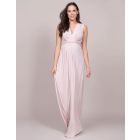 Blush Draped Maternity Gown