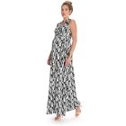 Graphic Maternity Maxi Wrap Dress