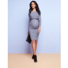 Chevron Print Maternity Dress