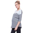 Triple Stripe Maternity & Nursing Top