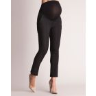 Tailored Black Cropped Maternity Trousers