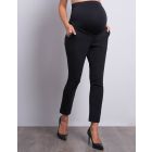 Cropped Maternity Trousers Black