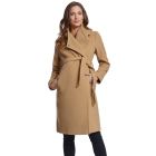 Wool & Cashmere Camel Maternity Coat    